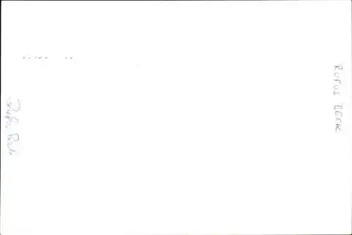 Ak Schauspieler Rufus Beck, Portrait, Autogramm