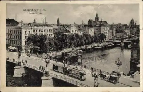 Ak Kaliningrad Königsberg Ostpreußen, Grüne Brücke