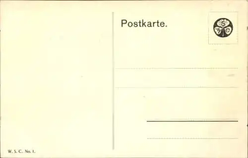 Künstler Ak Marschierende Kinder in Uniformen, Lieb' Vaterland magst ruhig sein