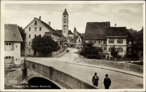 Ak Wangen im Allgäu, Untere Bindstraße