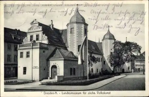 Ak Dresden Neustadt, Landesmuseum für sächs.Volkskunst