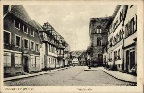 Ak Annweiler am Trifels Pfalz, Blick in die Hauptstraße