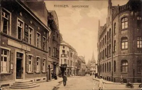 Ak Ratingen Nordrhein Westfalen, Oberstraße, Hotel