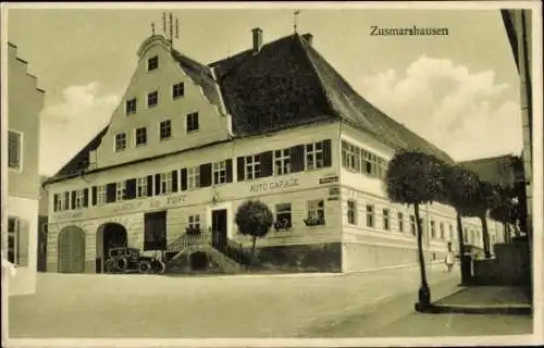 Ak Zusmarshausen in Schwaben, Gasthof zur Post