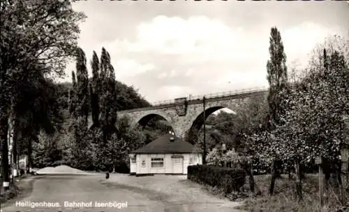 Ak Isenbügel Heiligenhaus im Ruhrgebiet, Bahnhof