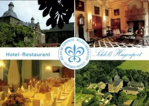 Ak Kettwig Essen im Ruhrgebiet, Schloss Hugenpoet, Hotel Restaurant