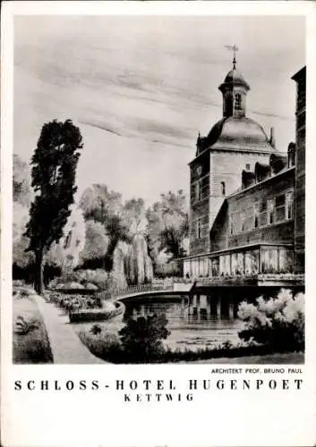 Ak Kettwig Essen im Ruhrgebiet, Schloss Hugenpoet, Schloss-Hotel