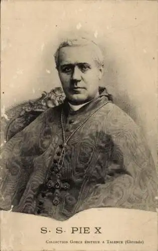 Ak Papst Pius X., Portrait