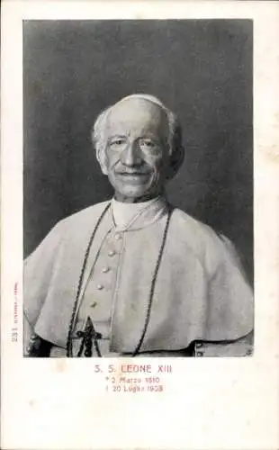 Ak Papst Leo XIII., Porträt