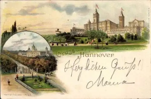 Litho Hannover, Technische Hochschule, Herrenhauser Allee