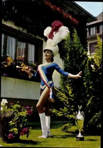 Ak Majorette Murielle Kreyder, Siegerin, Frankreich 1973