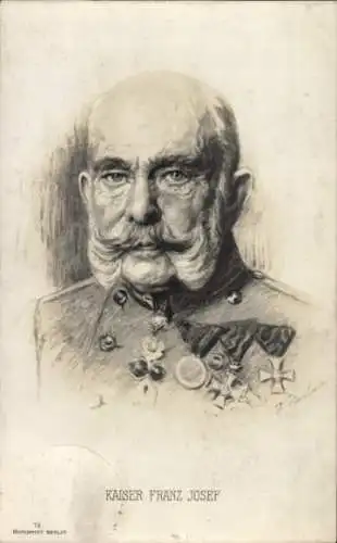 Künstler Ak Kaiser Franz Joseph I.