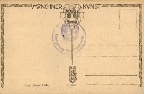 Ak Komponist, Dramatiker und Dichter Richard Wagner, König Ludwig II., zwei Unsterbliche