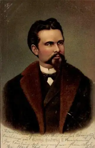 Ak König Ludwig II von Bayern, Portrait