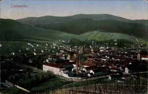 Ak Guebwiller Gebweiler Elsaß Elsass Haut Rhin, Panorama