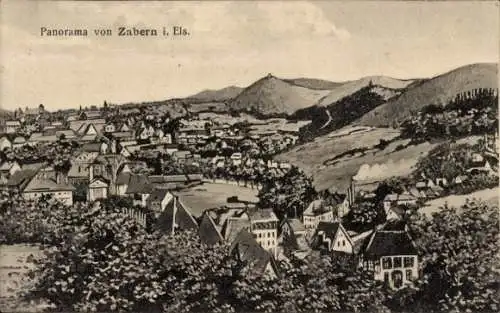 Ak Saverne Zabern Elsass Bas Rhin, Panorama