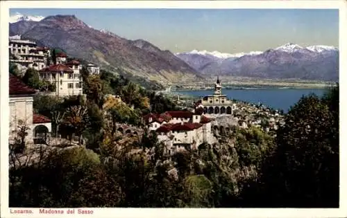 Ak Locarno Kanton Tessin Schweiz, Madonna del Sasso