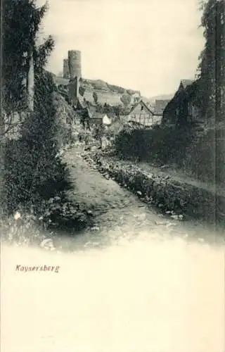 Ak Kaysersberg Elsass Haut Rhin, Blick zur Burg