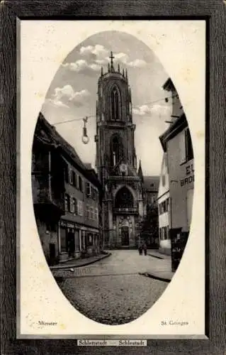 Ak Sélestat Schlettstadt Elsass Bas Rhin, Münster, St. Georges