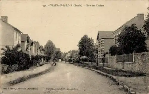 Ak Château du Loir Sarthe, Rue des Chalets