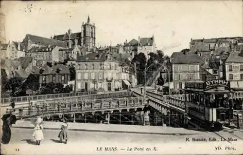 Ak Le Mans Sarthe, Die X-Brücke