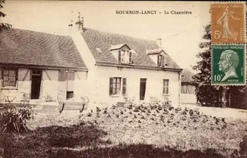 Ak Bourbon Lancy Saône et Loire, La Chaumière