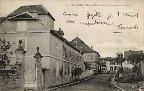 Ak Mollans Drôme, Maison Millot, Gemeinschaftshaus, Postamt