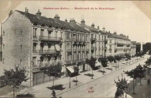 Ak Chalon sur Saône Saône et Loire, Boulevard de la République