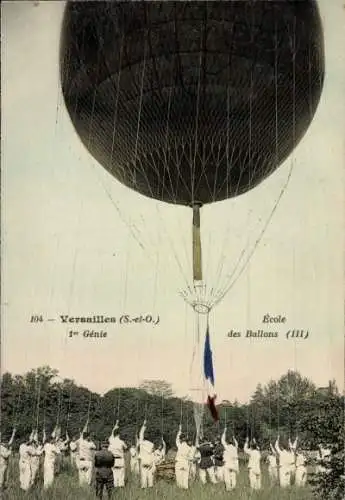 Ak Versailles-Yvelines, Ecole des Ballons, 1. Genie