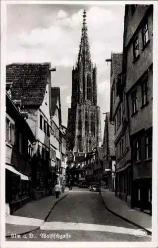 Ak Ulm an der Donau, Walfischgasse, Münster