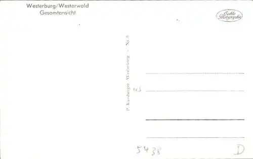 Ak Westerburg im Westerwald, Gesamtansicht