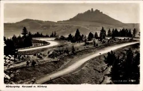 Ak Nürburg in der Eifel, Nürburgring, Karussell