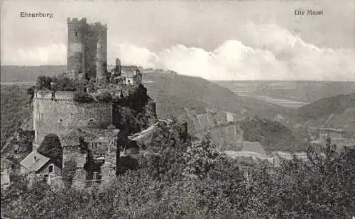 Ak Brodenbach an der Mosel, Ehrenburg, Panorama