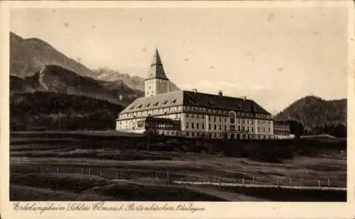 Ak Elmau Krün in Oberbayern, Erholungsheim Schloss Elmau