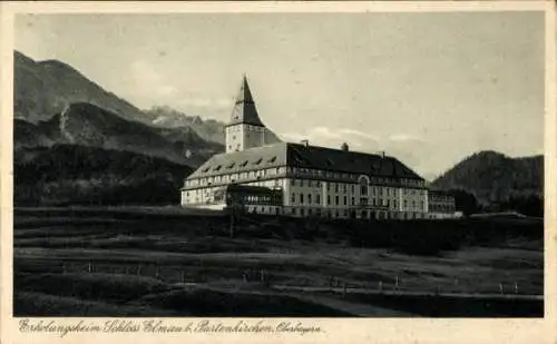 Ak Elmau Krün in Oberbayern, Erholungsheim Schloss Elmau