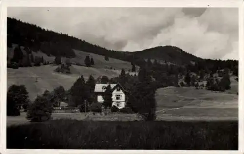 Foto Ak Menzenschwand Sankt Blasien im Schwarzwald, Wohnhaus, Umgebung