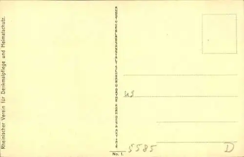 Ak Enkirch an der Mosel, Tür eines Hauses 1706