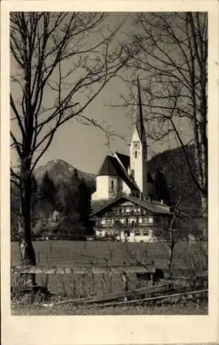 Ak Bad Wiessee in Oberbayern, Wiesseer Hof, Kirche