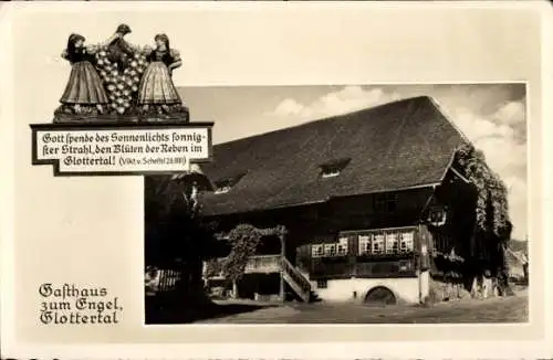 Ak Glottertal im Schwarzwald, Gasthaus zum Engel