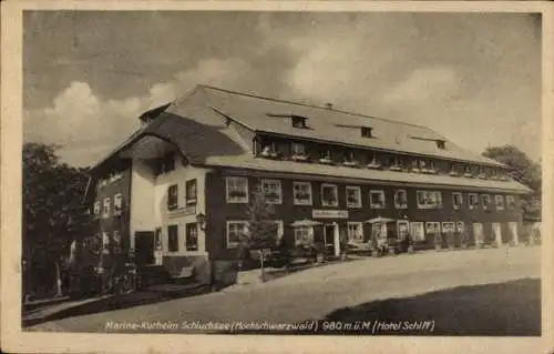 Ak Schluchsee Schwarzwald, Marine Kurheim, Hotel Schiff