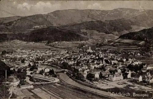 Ak Waldkirch im Breisgau Schwarzwald, Panorama