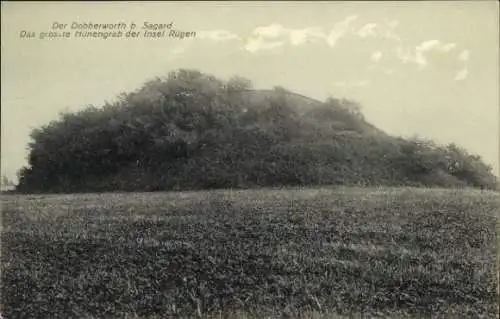 Ak Sagard auf Rügen, Der Dobberworth, Hünengrab