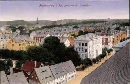 Ak Frankenberg in Sachsen, Blick von der Stadtkirche aus gesehen