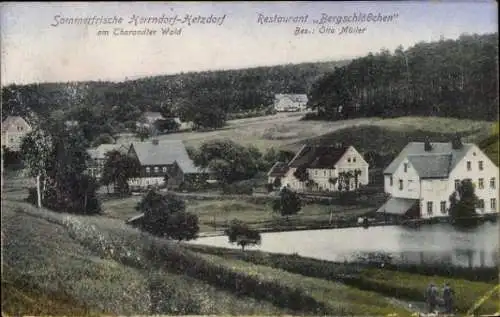 Ak Herrndorf Hetzdorf Halsbrücke Sachsen, Restaurant Bergschlößchen