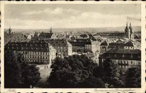 Ak Fulda in Hessen, Panorama vom Dom gesehen