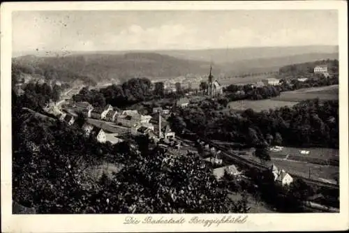 Ak Berggießhübel in Sachsen, Blick auf den Ort mit Umgebung