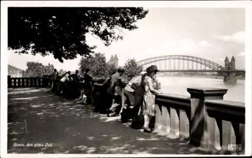 Ak Bonn am Rhein, Alter Zoll, Brücke