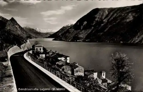 Ak Gandria Lago di Lugano Tessin Schweiz, St Moritz, Gandriastraße