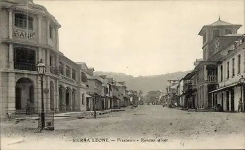 Ak Freetown Sierra Leone, Rawton Straße