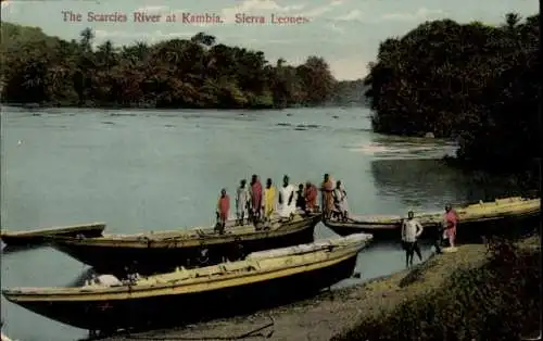 Ak Freetown Sierra Leone, Der Scarcies River bei Kambia